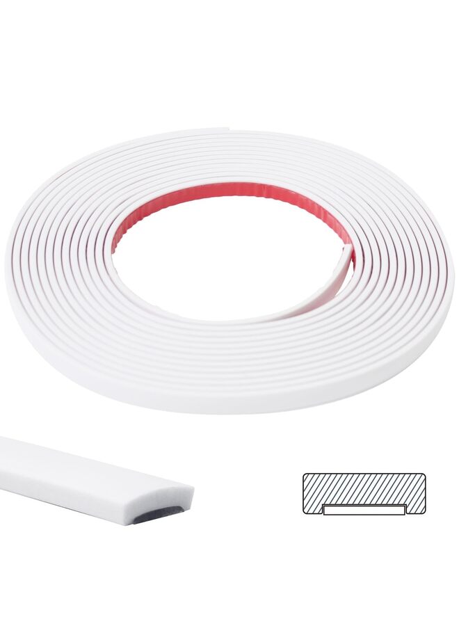 يُسلِّم حواف زخرفية لاصقة، حواف جدارية مرنة ذاتية اللصق، حواف زخرفية لحواف بلاط الجدران، بلاط المطبخ الخلفي، الأرضيات (اللون: أبيض) - Image 1